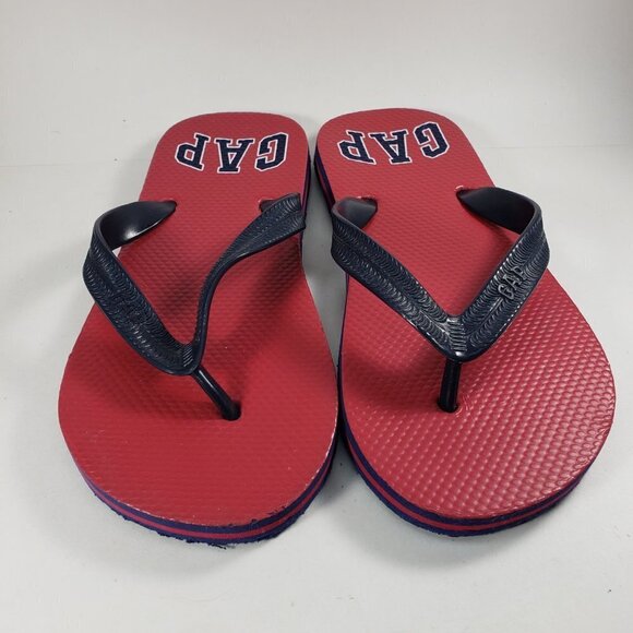 GAP Kids Flip-Flops Sandals Red Blue Black Size 3/4 – Comfortable Summer Shoes - Picture 7 of 7